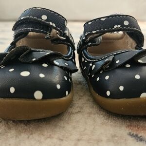 Polka Dot Kids Shoes - Black and White